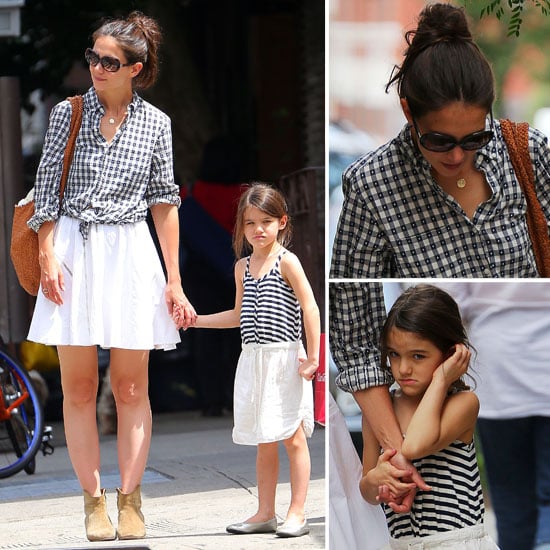 Katie Holmes And Suri Cruise In Matching Mother Daughter Outfits