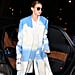 Gigi Hadid Wearing Cloud Suit in Paris