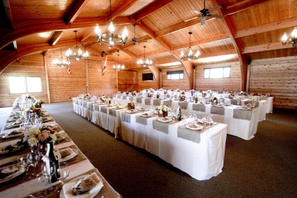 Log Cabin Reception 33 Ways To Keep Everyone Warm And Dry At
