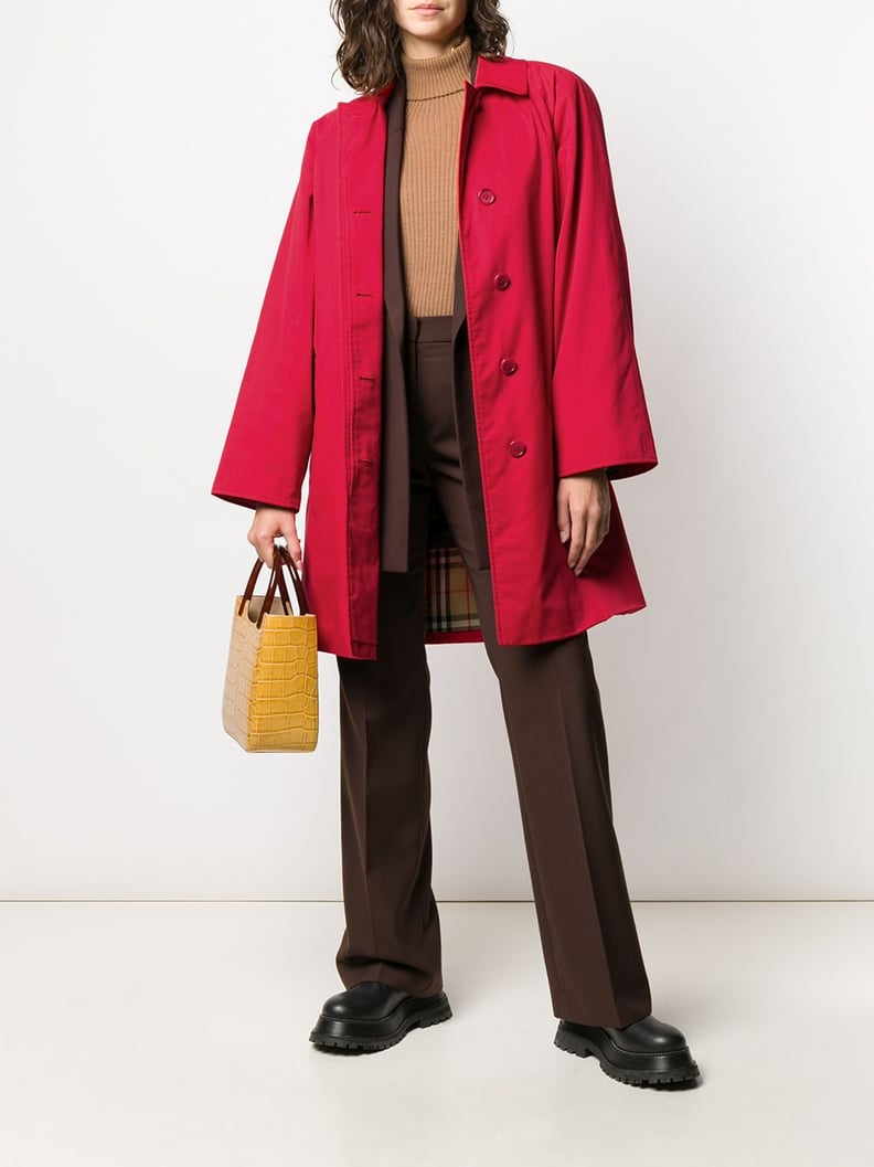 Burberry 1980s Cutaway Collar Coat