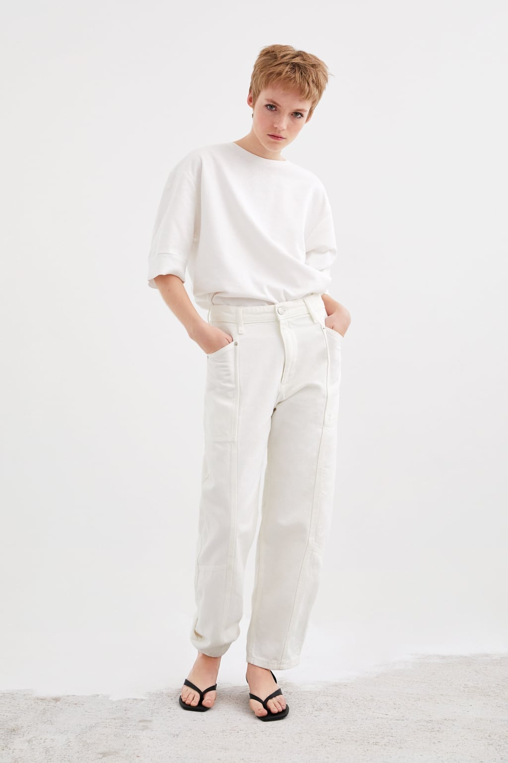 zara cargo pants with belt