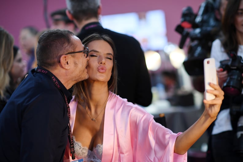 Alessandra Ambrosio Posed With Makeup Artist Tom Pecheux