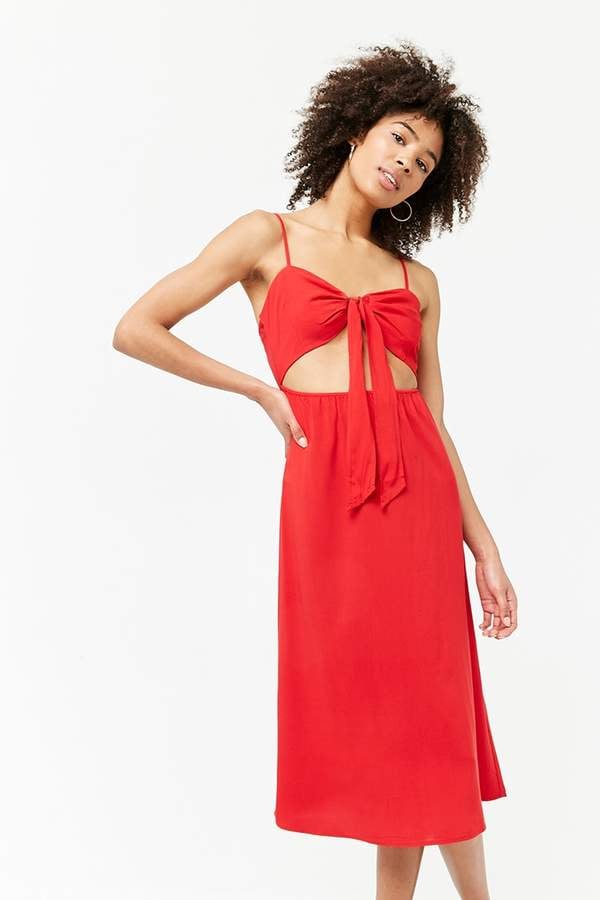 Forever 21 Self-Tie Cutout Cami Dress