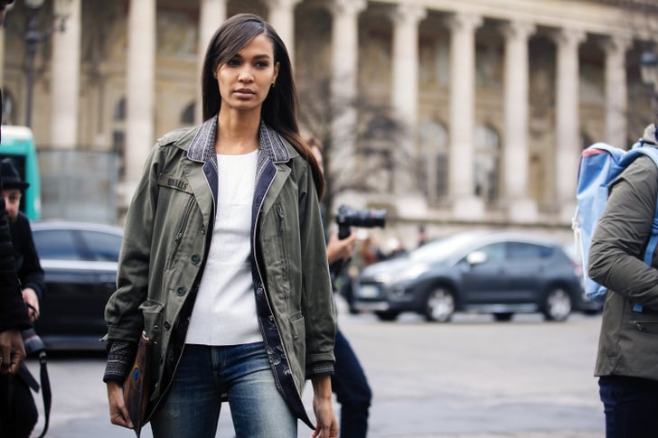 At the Mugler show in Paris on March 5. | Joan Smalls's Best Outfits ...
