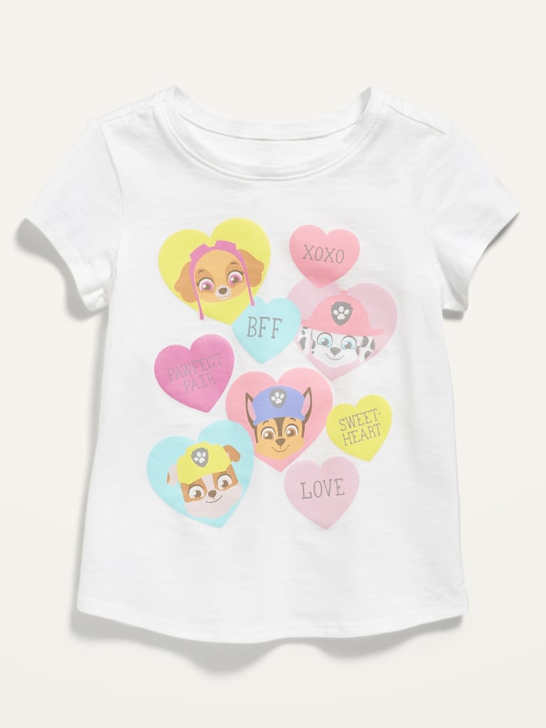 Old Navy PAW Patrol Valentine-Graphic Short-Sleeve Tee For Toddler Girls