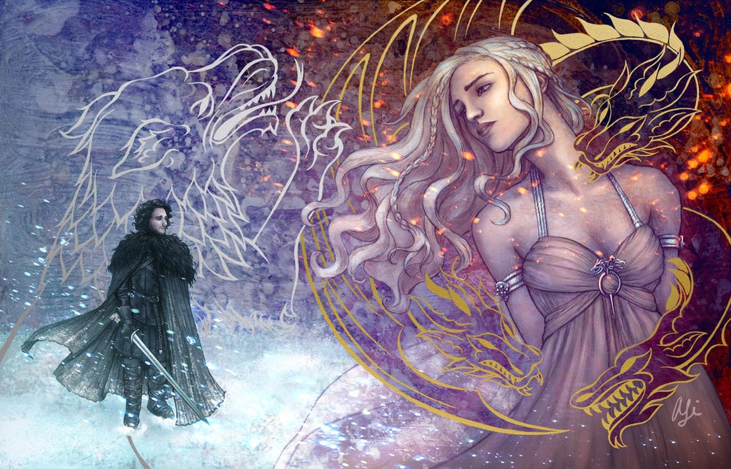 Jon Snow and Daenerys Fan Art