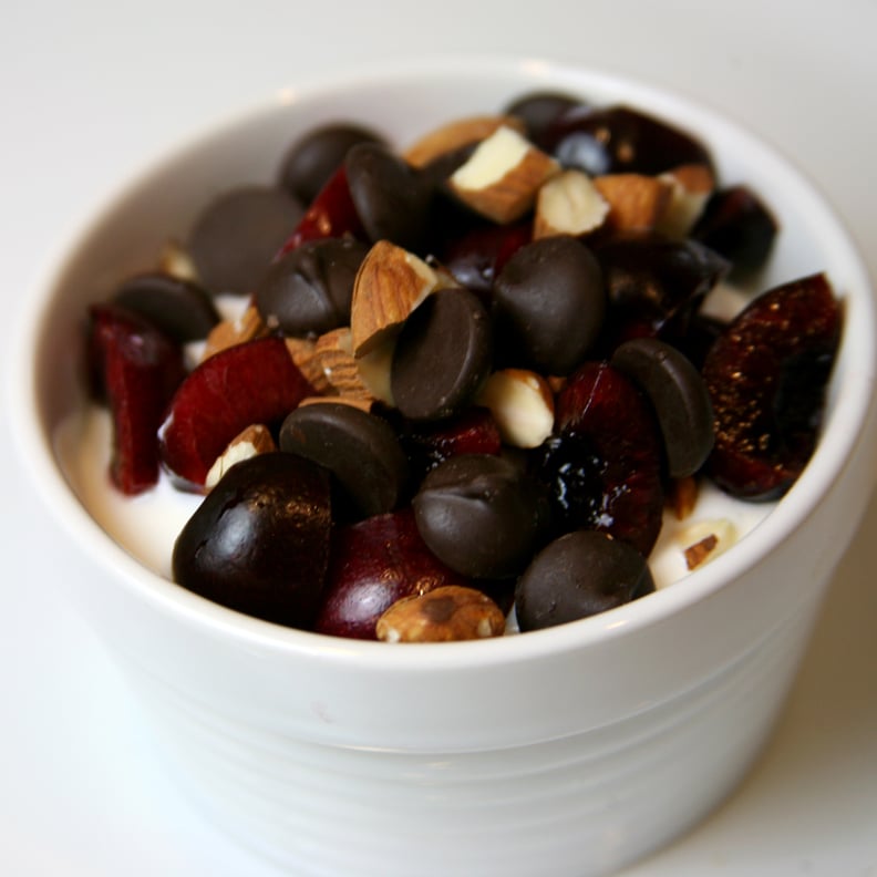 Cherries With Dark Chocolate and Almonds