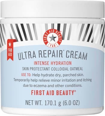 For Sensitive Skin: First Aid Beauty Ultra Repair Cream Intense Hydration Face & Body Moisturizer