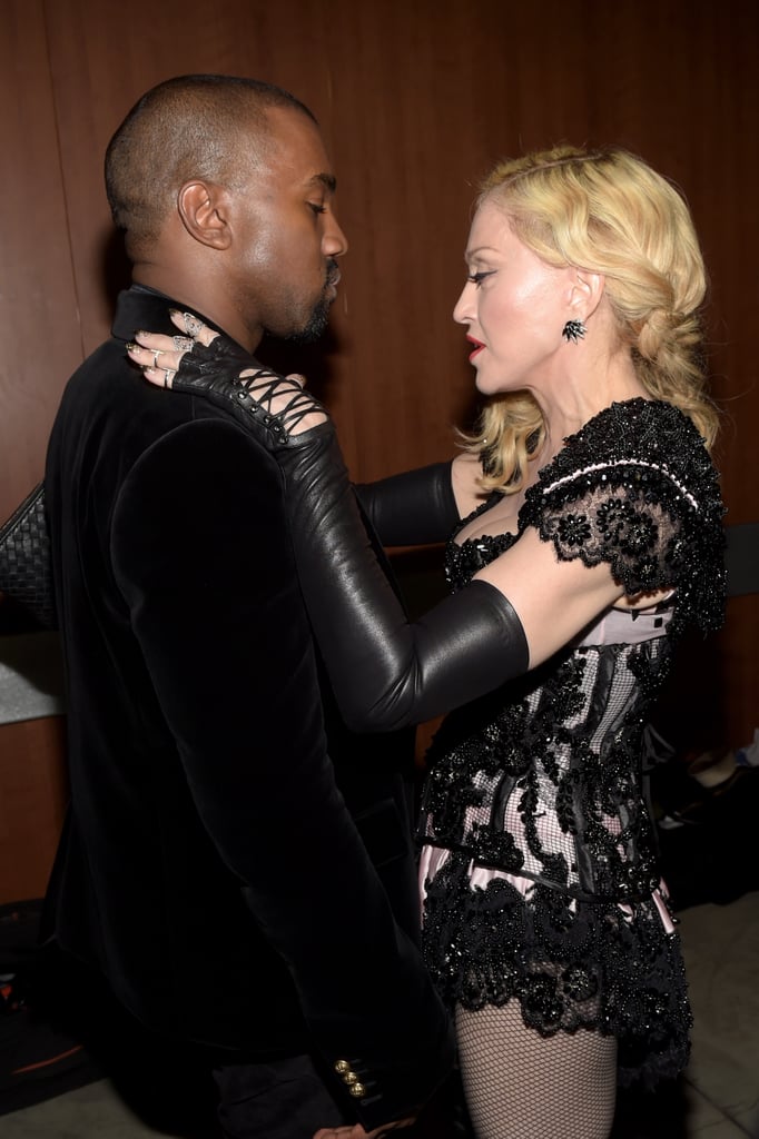 She embraced Kanye West.