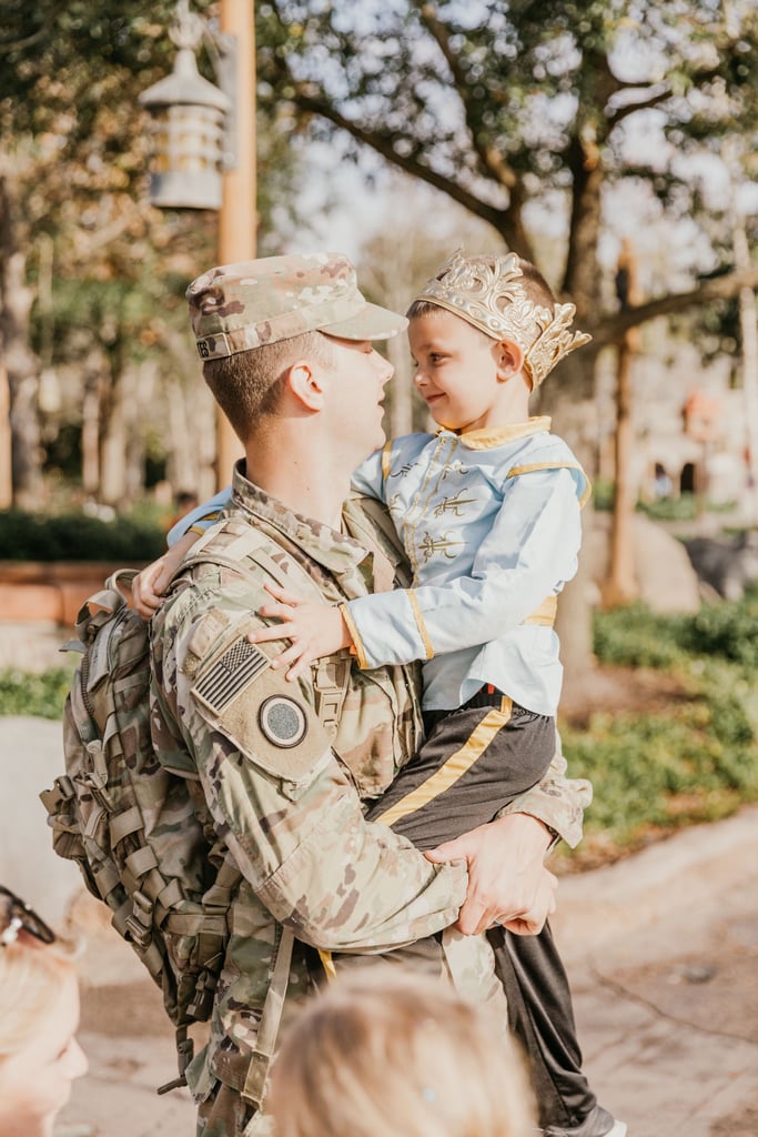 Photos of Military Dad Surprising His Family at Disney World