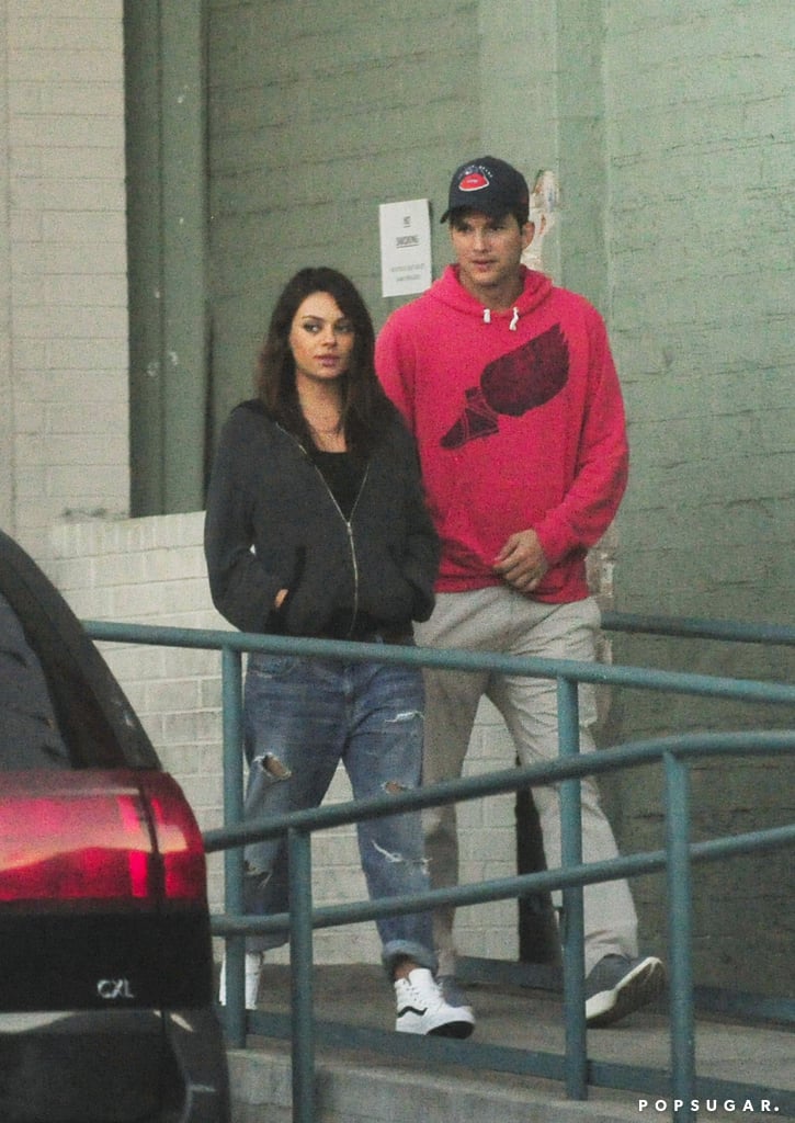 Pregnant Mila Kunis and Ashton Kutcher in LA | July 2014