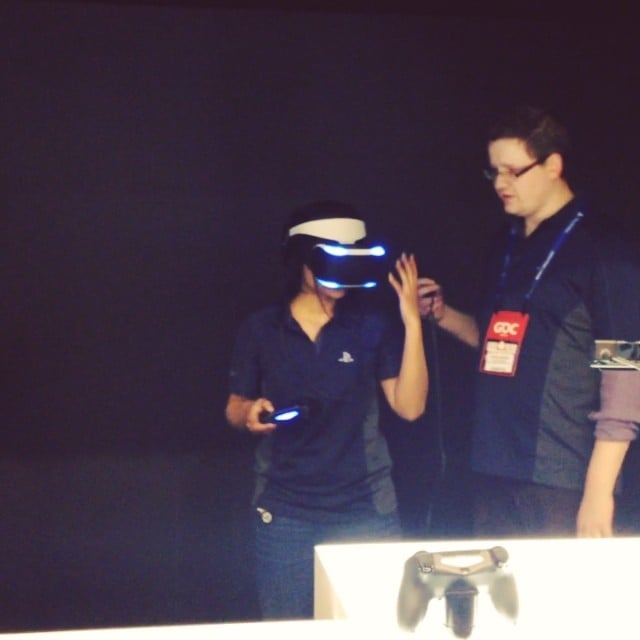 Project Morpheus at GDC With Dualshock 4