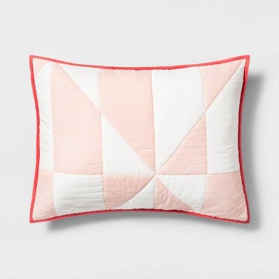 Standard Sham Modern Quilt Spa Peach