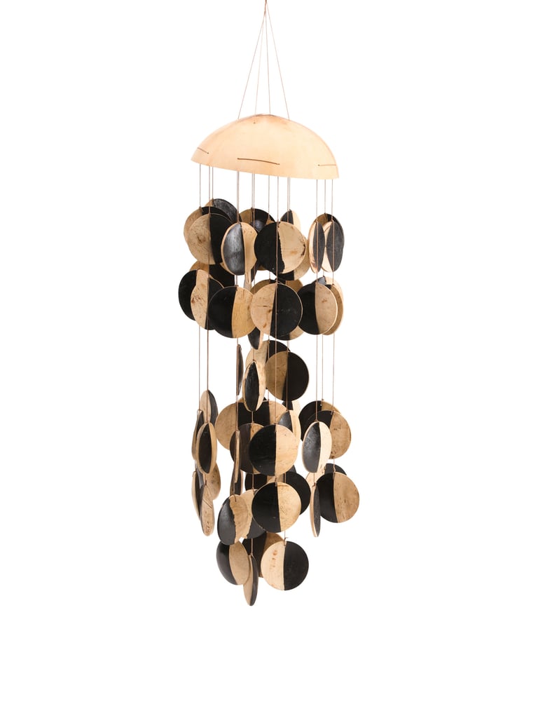Indoor and Outdoor Two Tone Coconut Shell Windchimes