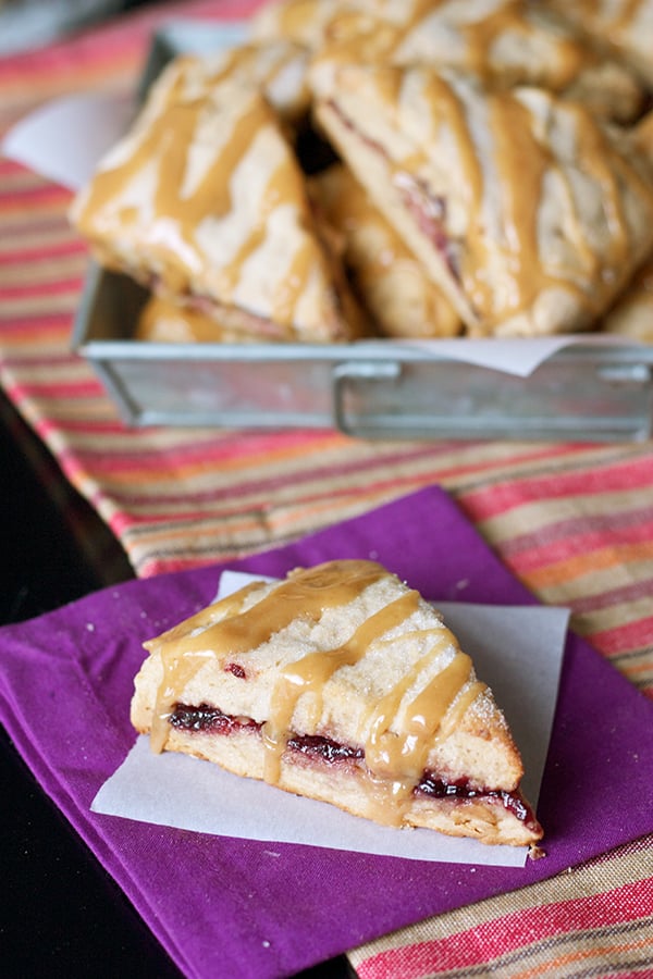 Peanut Butter and Jelly Scones