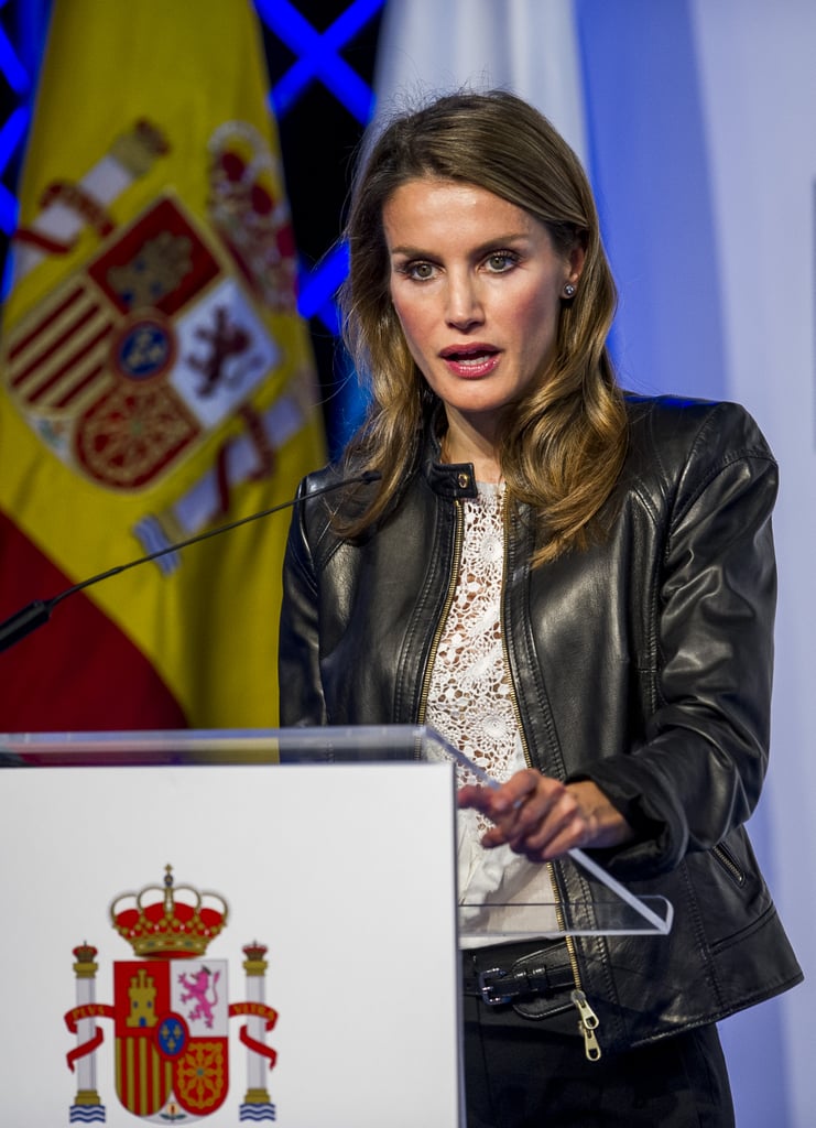 She took the podium in Santander during an October 2013 event.