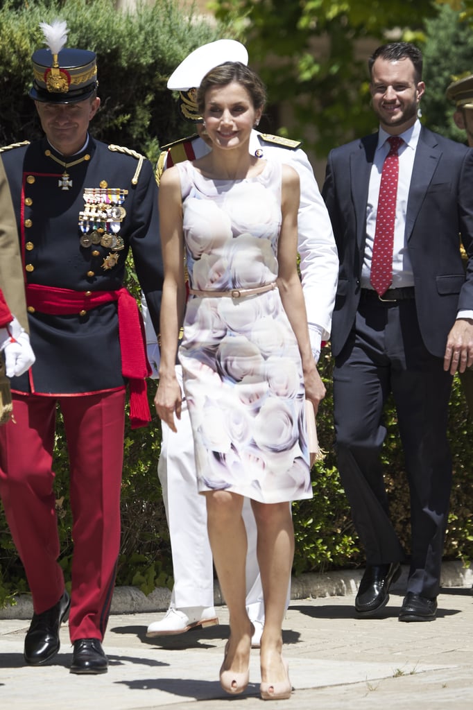 Queen Letizia's Hugo Boss Floral Dress July 2016
