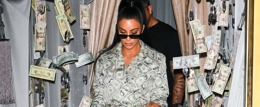 Dollar Bills From Head to Toe? Kim Kardashian Says, "Sure, Why Not?"