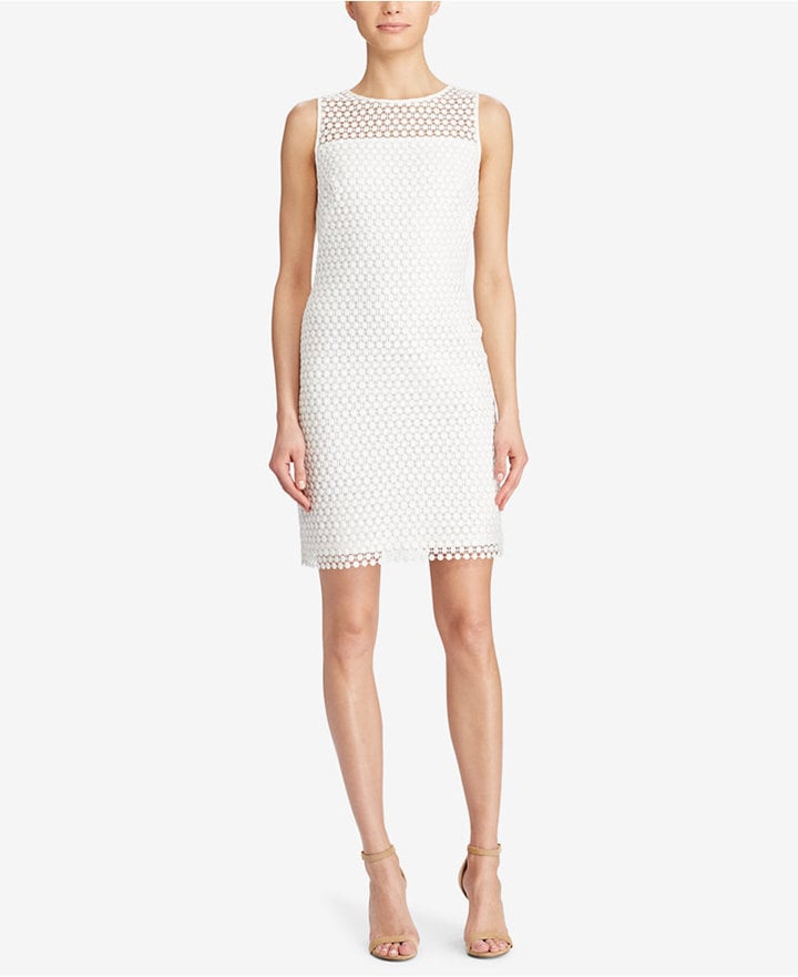 Lauren Ralph Lauren Geometric-Lace Sleeveless Dress