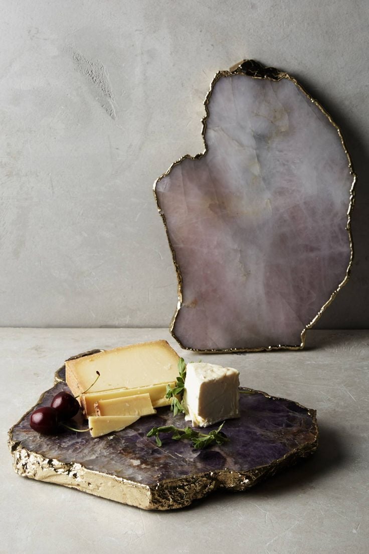 Anthropologie Agate Cheese Board