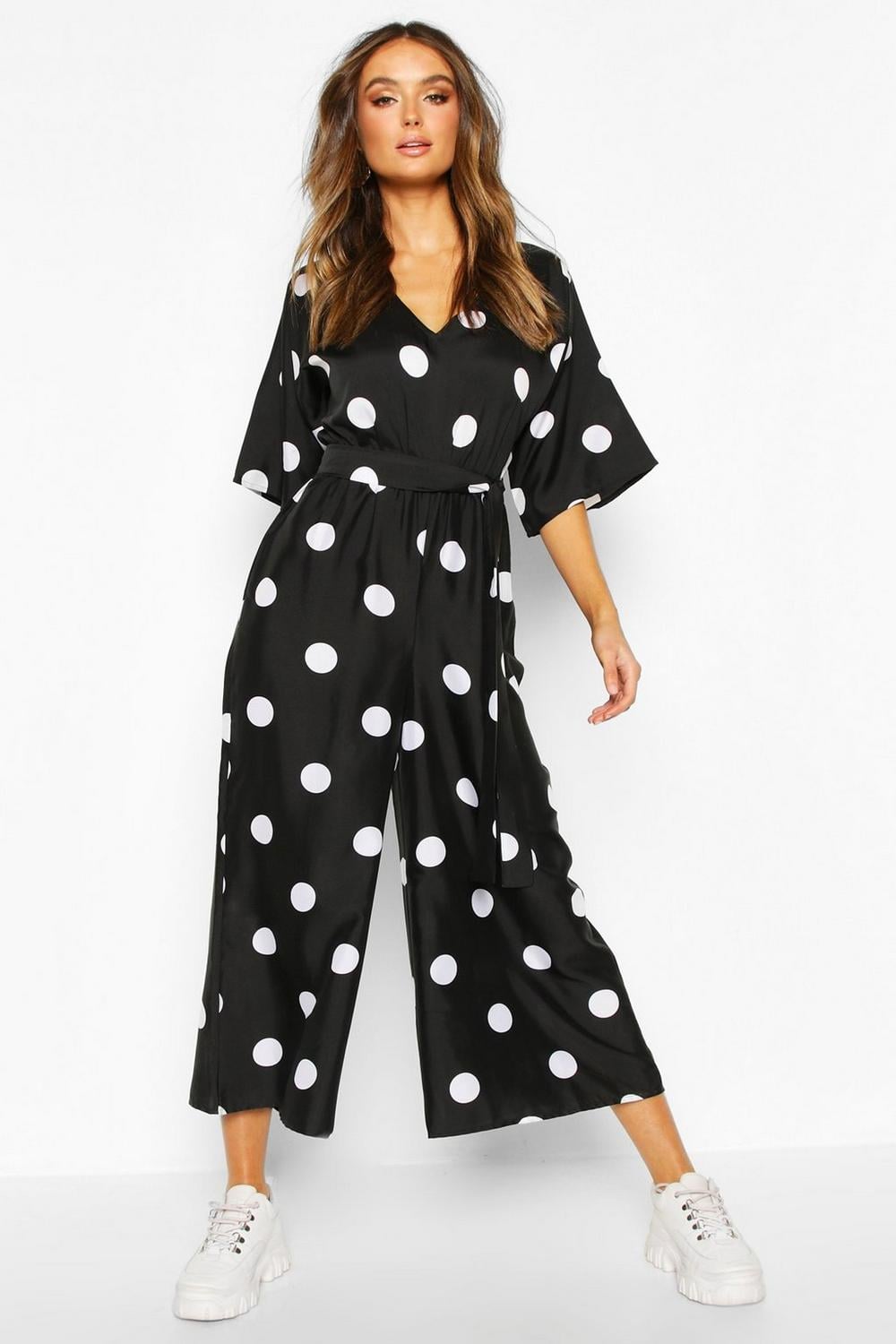 boohoo spotty jumpsuit