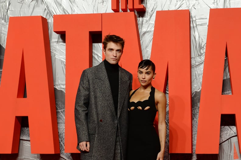 Robert Pattinson and Zoë Kravitz at "The Batman" Screening