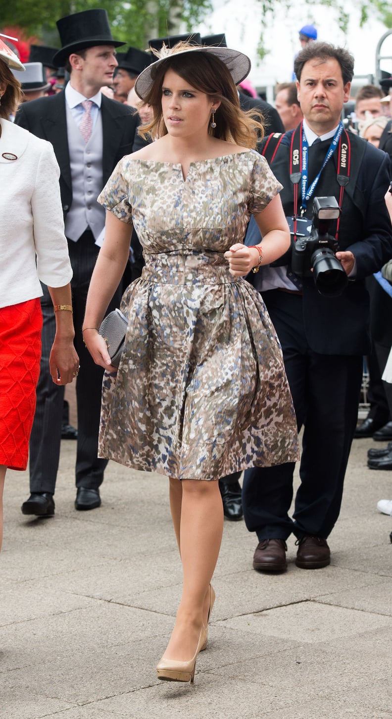 Eugenie Experiments With Off-the-Shoulder Cocktail Dresses