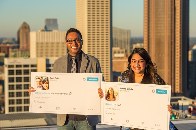 Anuj and Sumita with their love story tweets!