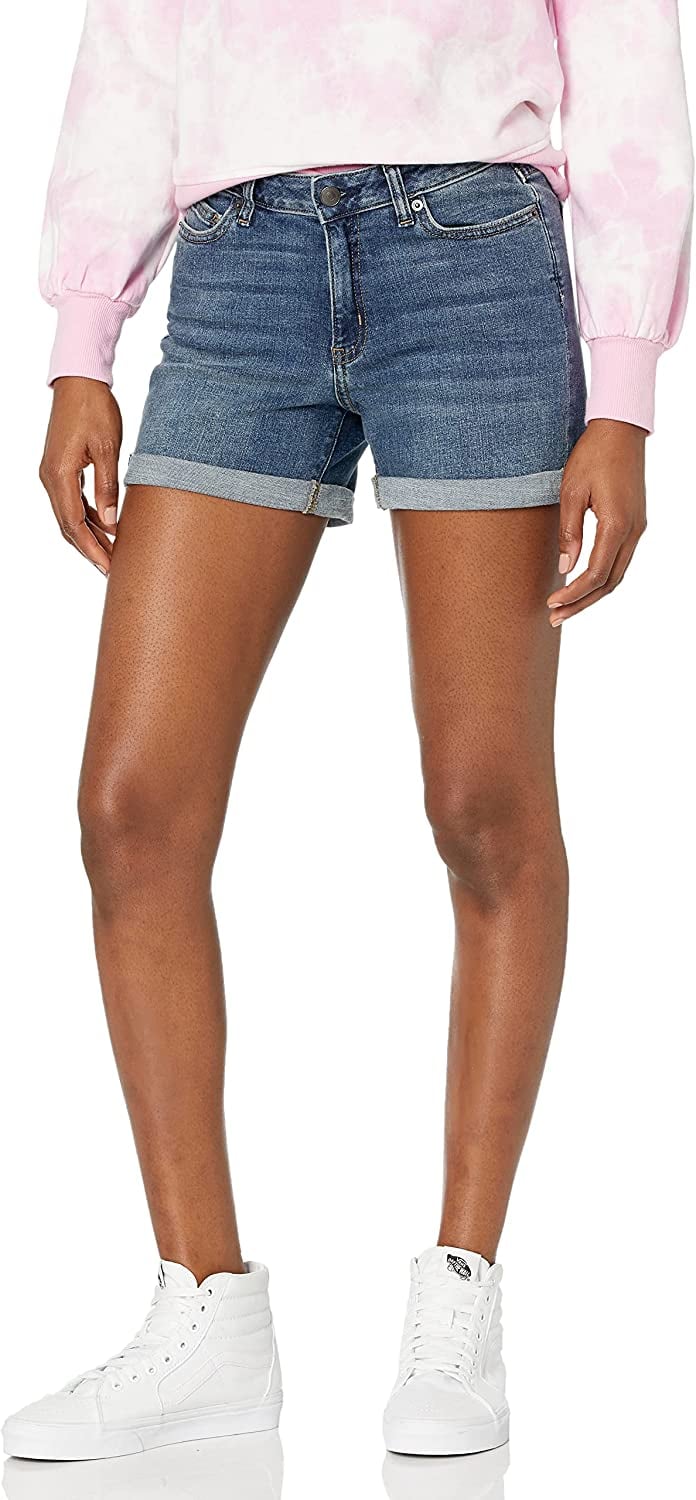 Lucky Brand Shorts Women's 4 Low Rise Blue Faded