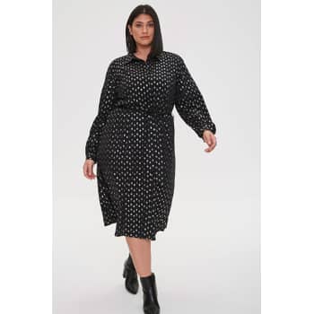 Size 16 R&K Originals black dress with colored polka - Depop