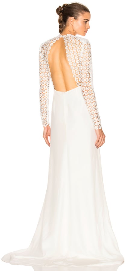 Self Portrait Eva Backless Silk Wedding Dress Sold Out 40