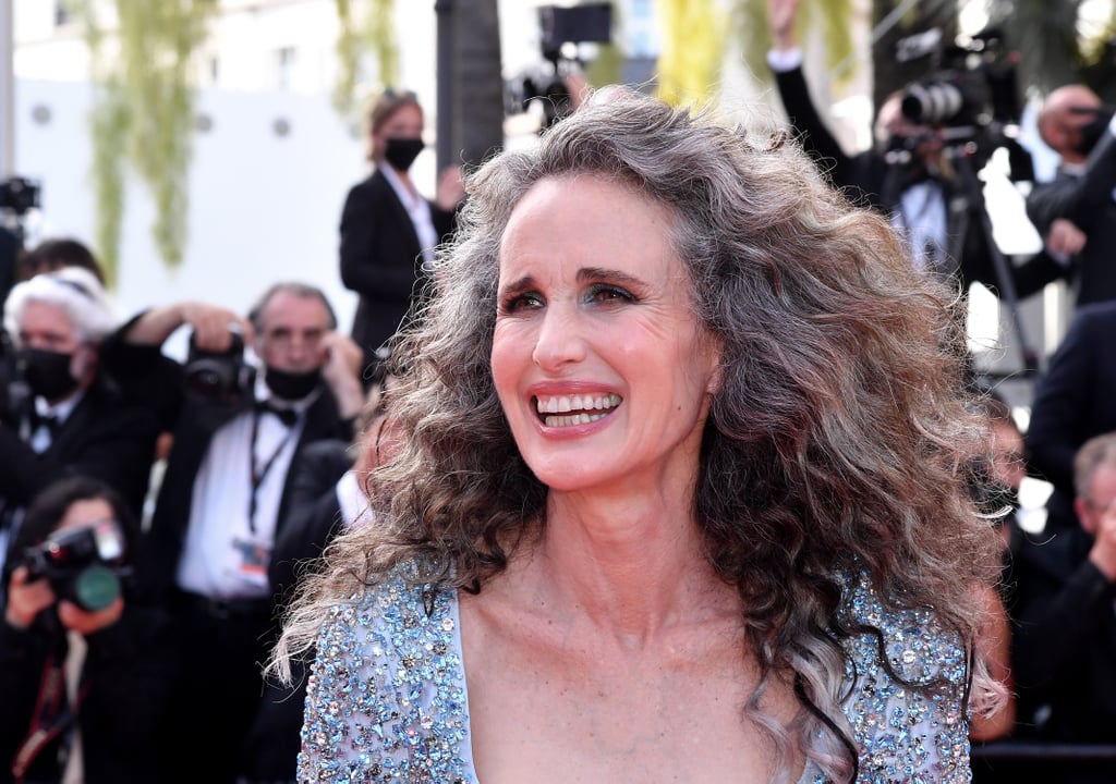 Andie MacDowell Debuts Gray Hair at Cannes Film Festival