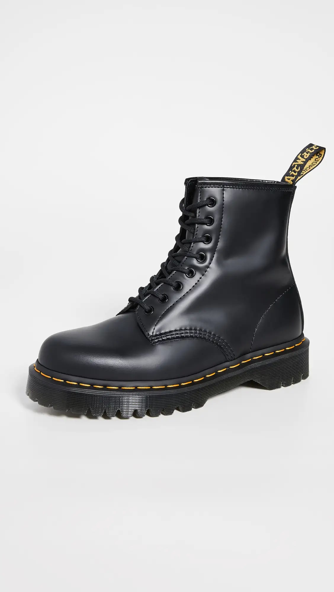 Dr martens black winona flat shoes on sale