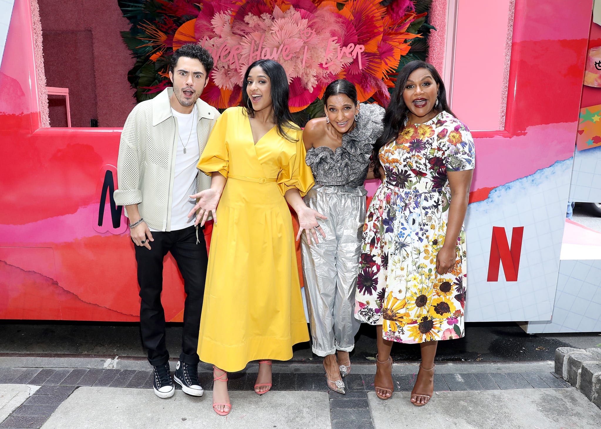 The Never Have I Ever Cast Celebrate With A Pop Up In Nyc Popsugar Celebrity