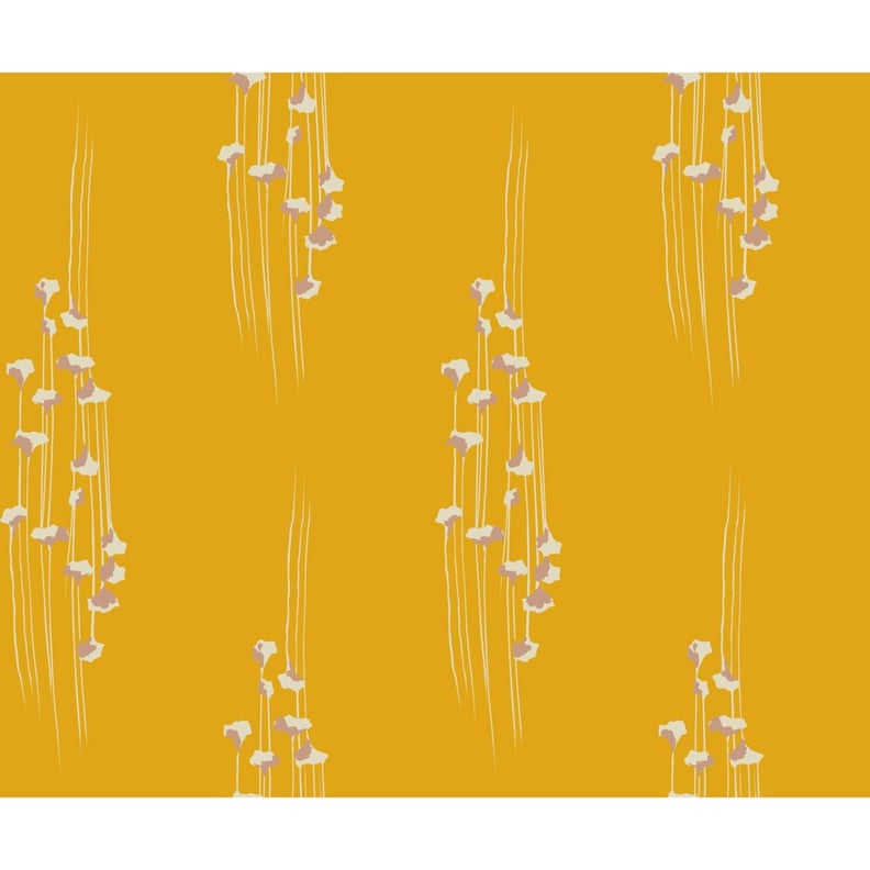 Drew Barrymore Flower Home Gingko Mustard Peel & Stick Wallpaper