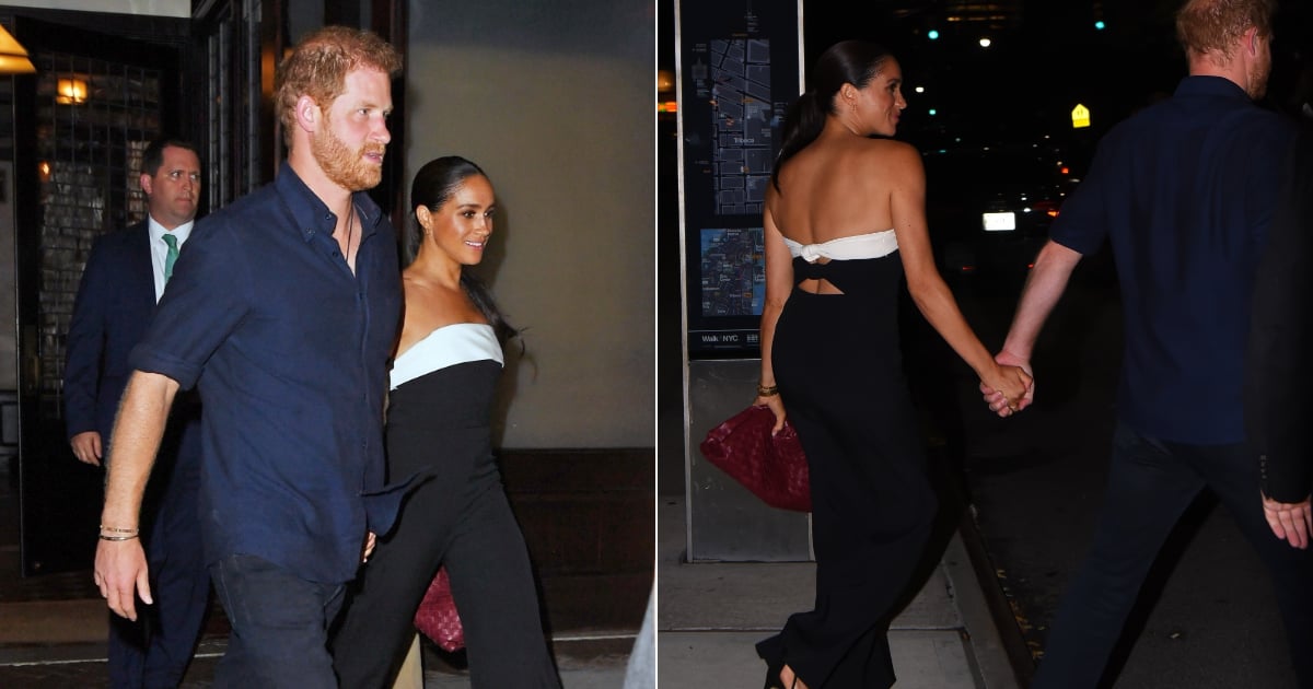 Meghan Markle Wore a Strapless Jumpsuit and Toe-Ring Sandals