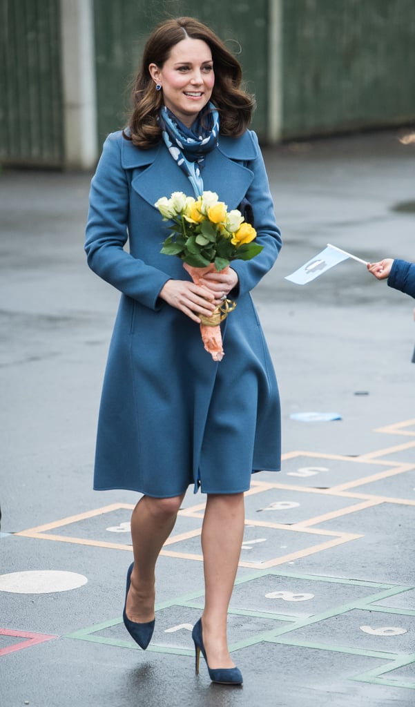 Kate Middleton Blue Sportmax Coat