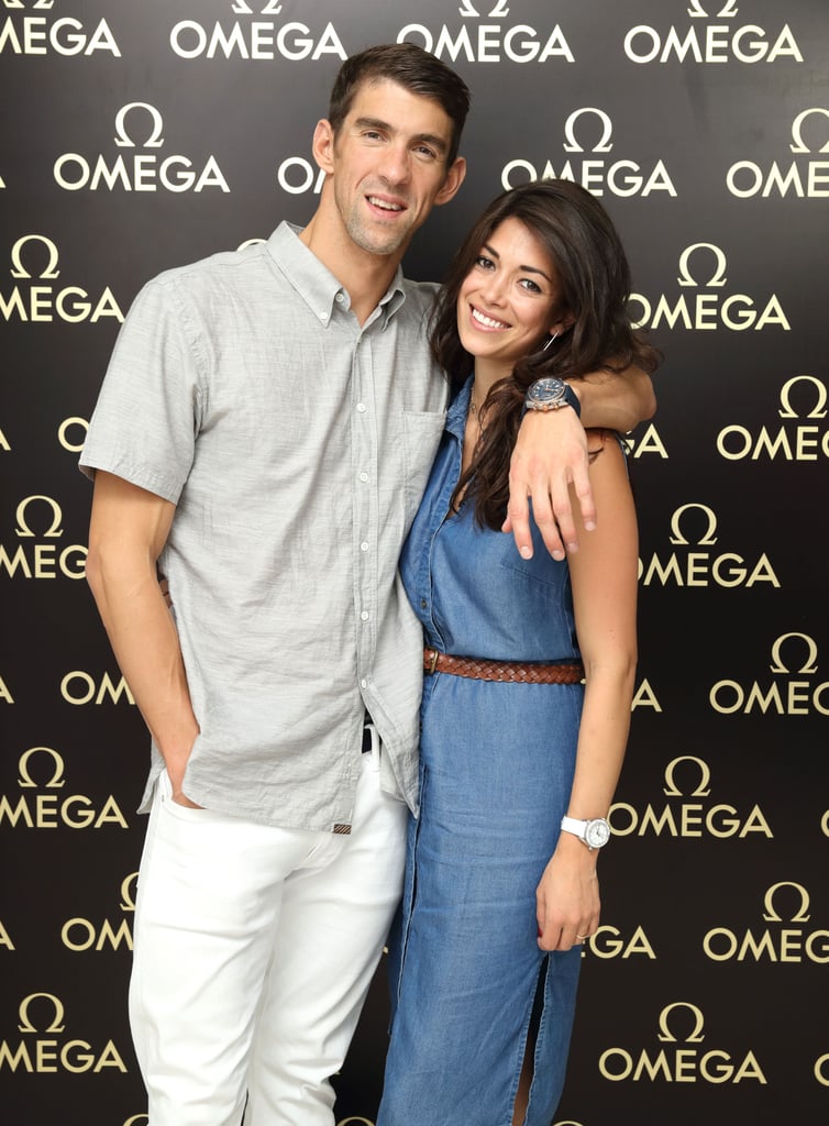 Michael Phelps and Nicole Johnson at Omega Event August 2016