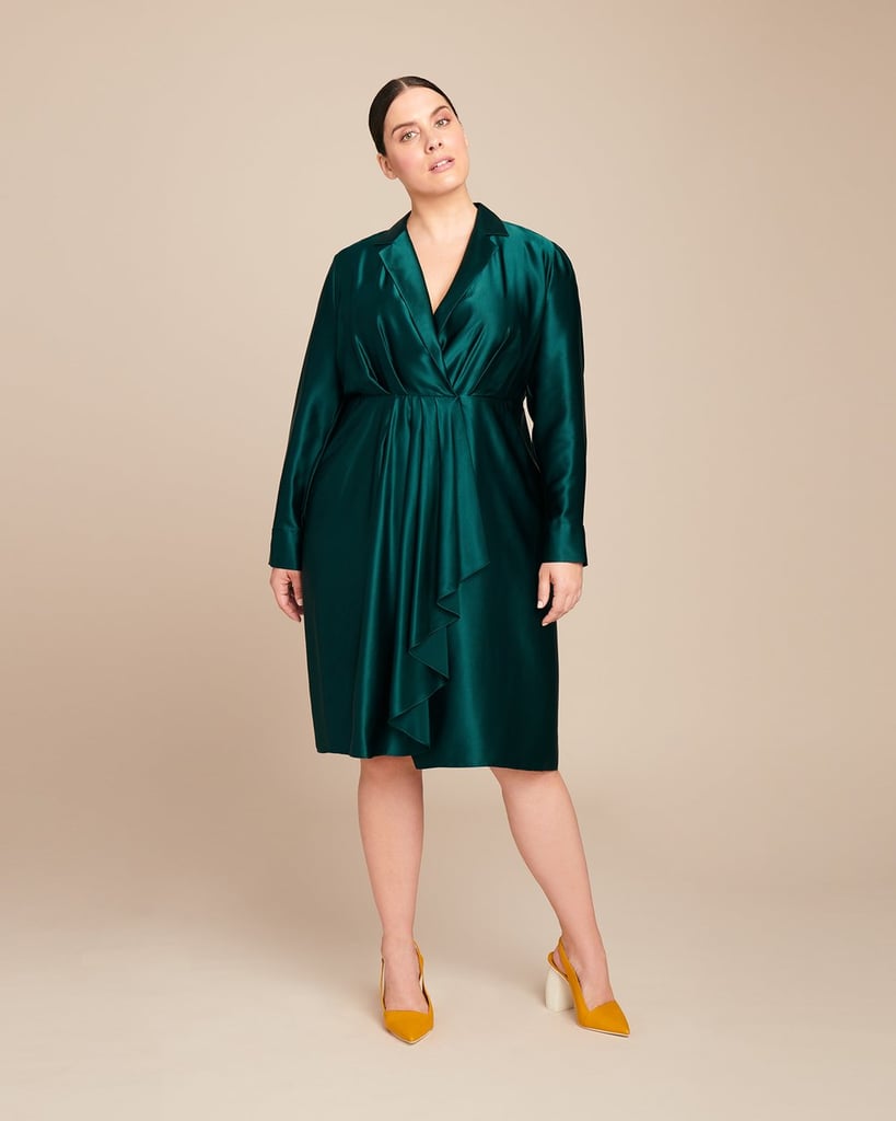 Jason Wu Silk Charmeuse Collar Day Dress 8 Holiday Fashion