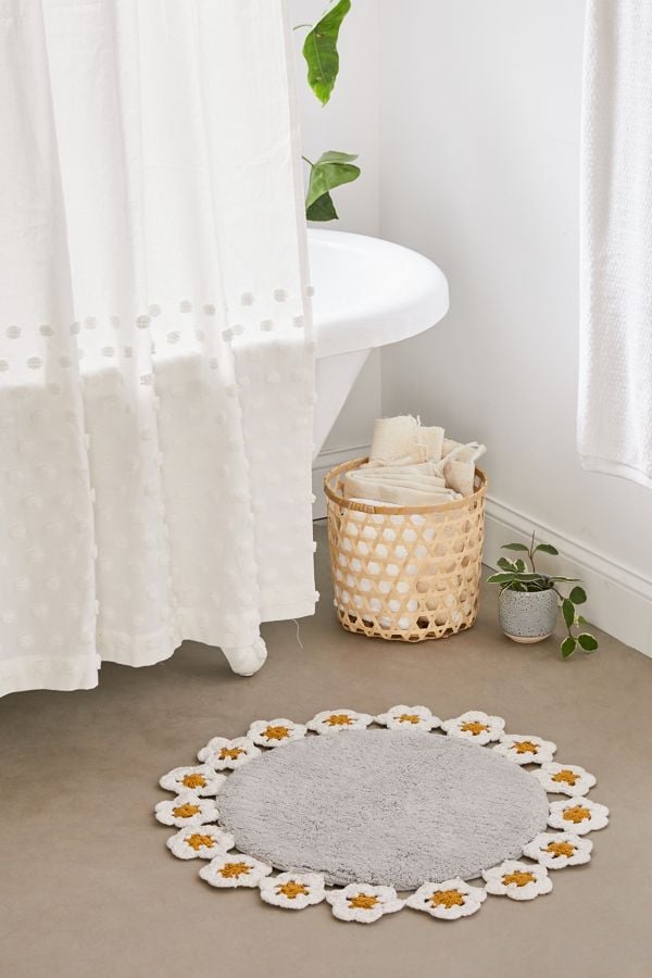 Daisy Crochet Bath Mat