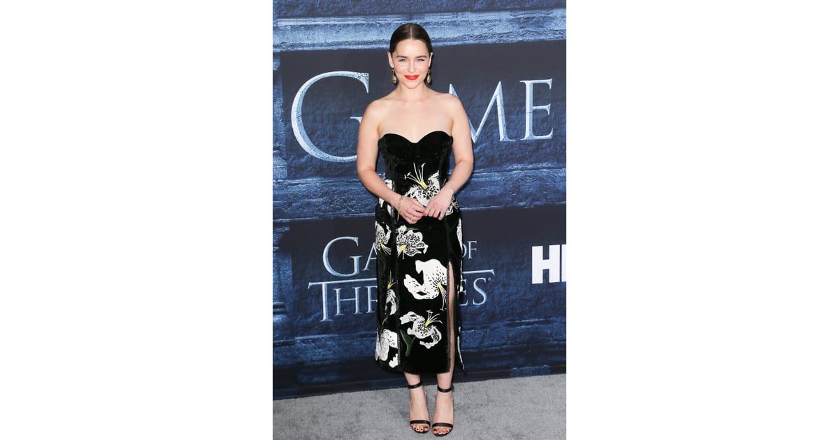 Emilia Clarke | Game of Thrones Red Carpet Premiere Dresses | POPSUGAR ...