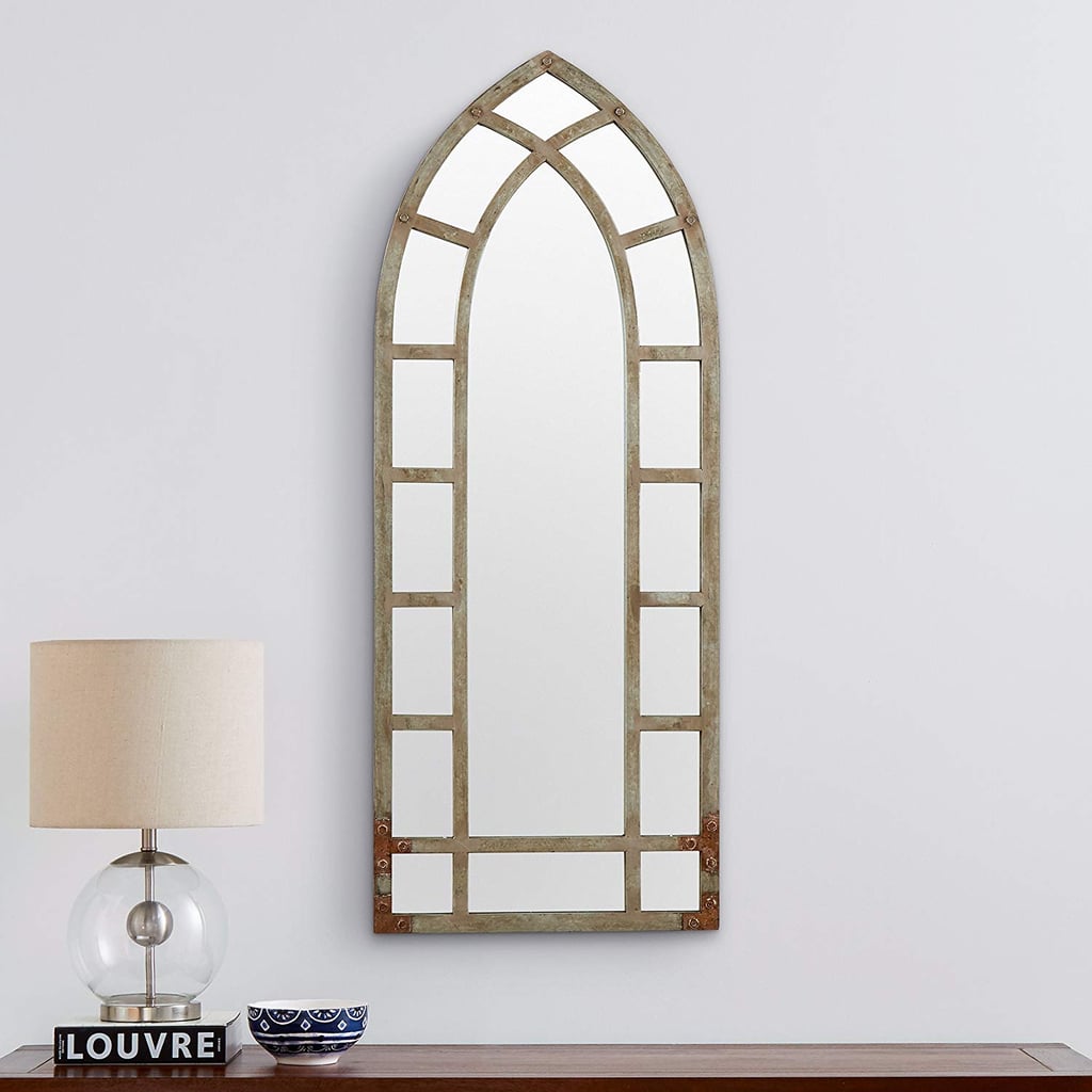 Stone & Beam Modern Arc Metal Frame Hanging Wall Mirror Decor