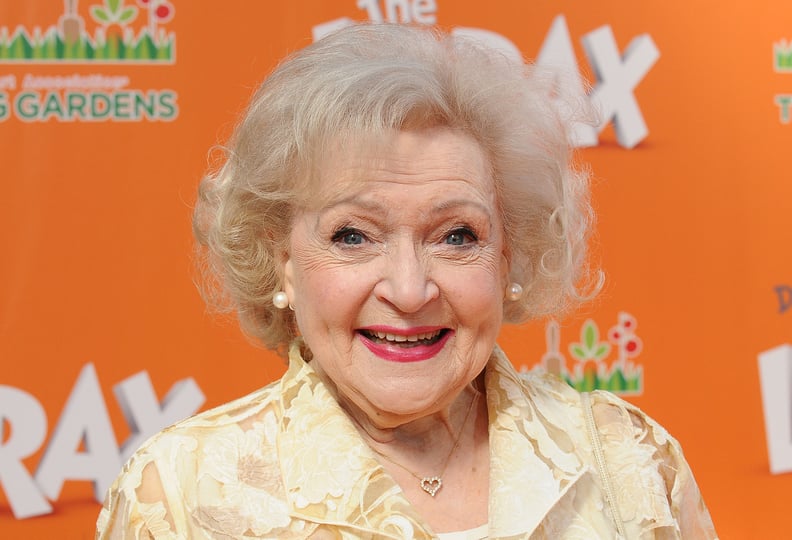 In 2012, Betty White Wore Her Signature Look: Pink Lips and Perfectly Curled Hair