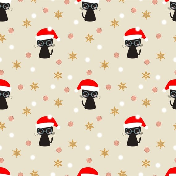 Kitty Christmas Wrapping Paper