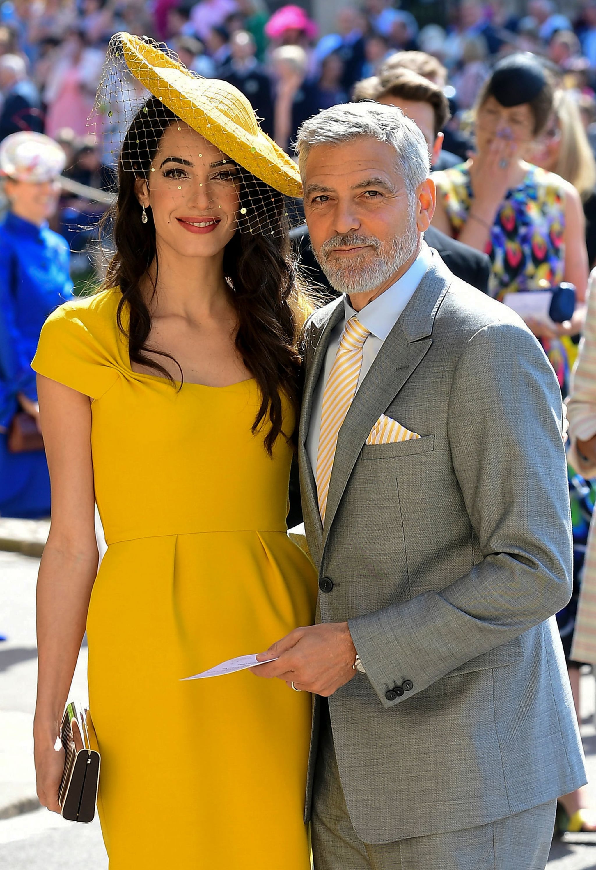 George & Amal Clooney at Prince Harry Meghan Markle Royal Wedding 2018 Topps 19 