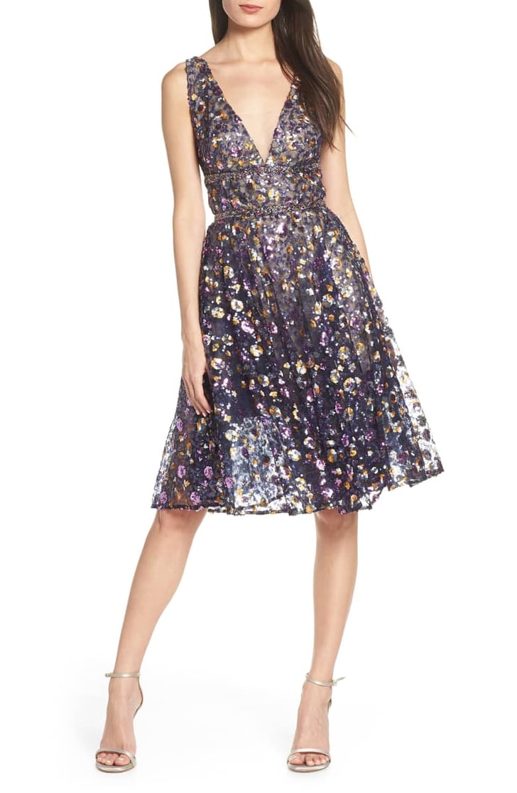 Bronx And Banco Sequin Fit And Flare Dress Best Wedding Guest Dresses From Nordstrom Popsugar 