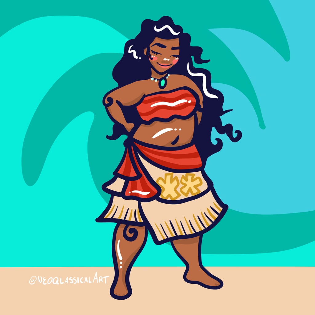 Moana Plus Size Disney Princess Art Popsugar Love And Sex Photo 12 