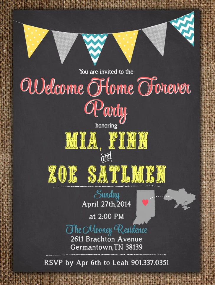 Hosting a Welcome Home Forever Party | Creative Adoption Announcement