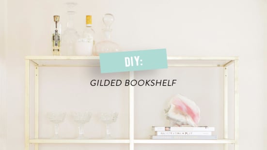 Ikea Hack: Gold and Marble Shelves