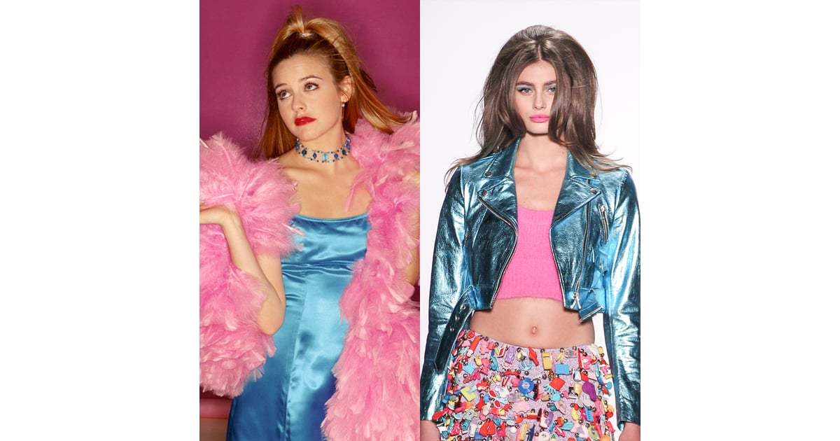 Cher S Pink Boa And Electric Blue Dress Clueless Inspired
